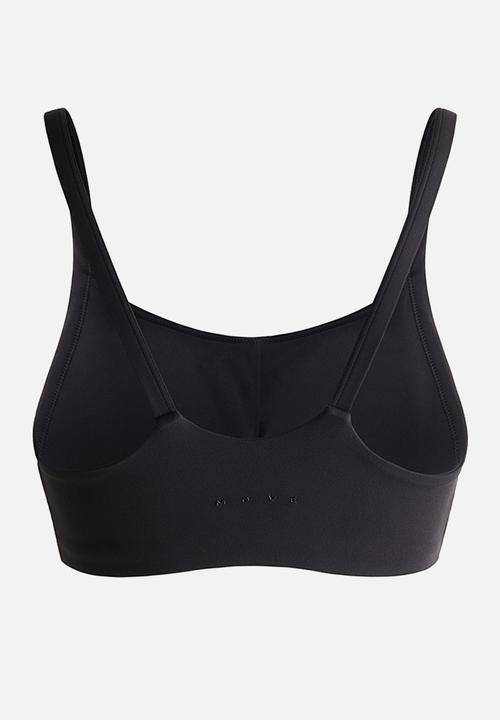 H&M - Medium support sports bra with softmove. - black