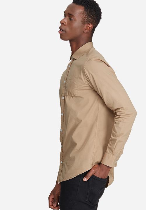 basicthread - Slim fit Poplin shirt
