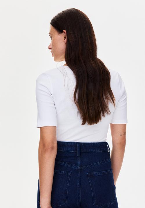 H&M - Mama 2-pack nursing tops - white/black