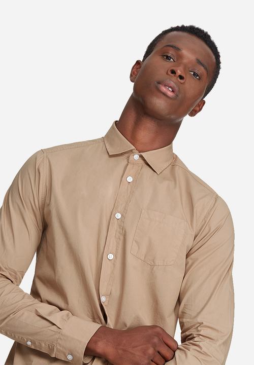 basicthread - Slim fit Poplin shirt