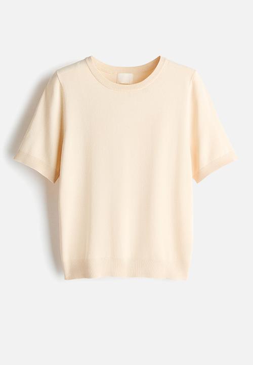 H&M - Fine-knit top - cream