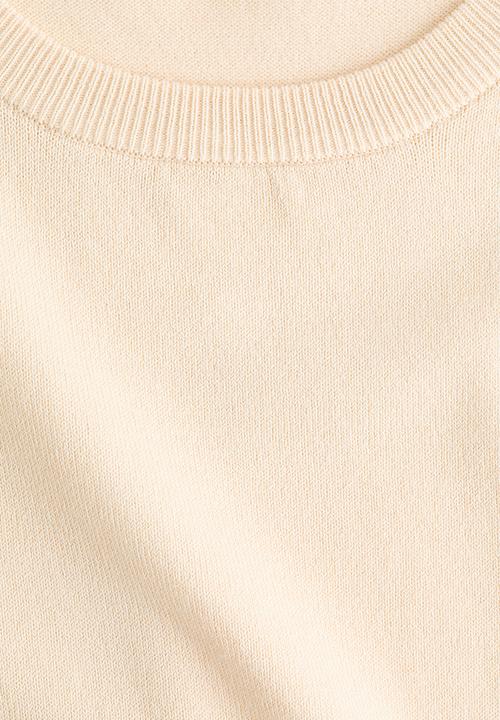 H&M - Fine-knit top - cream