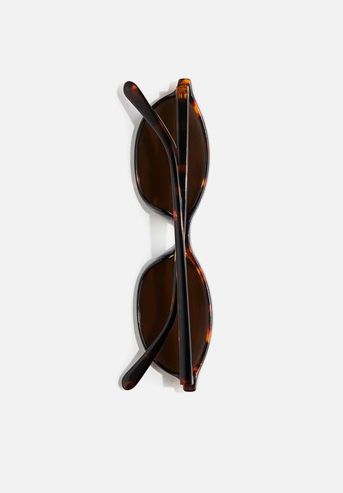 H&M - Oval sunglasses - brown/tortoiseshell pattern