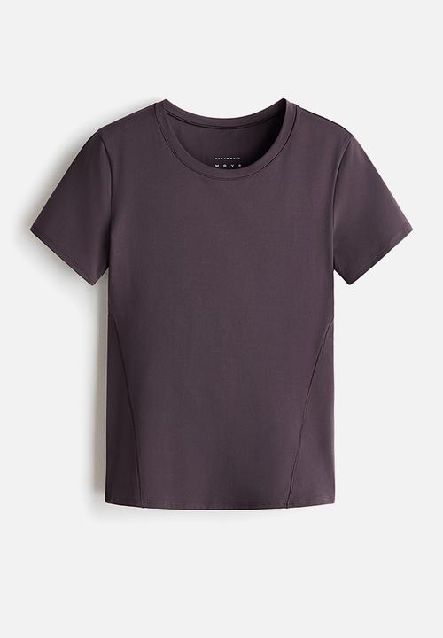H&M - Sports top with drymove™ - plum purple