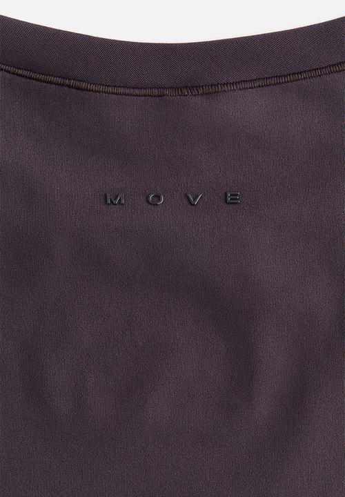 H&M - Sports top with drymove™ - plum purple