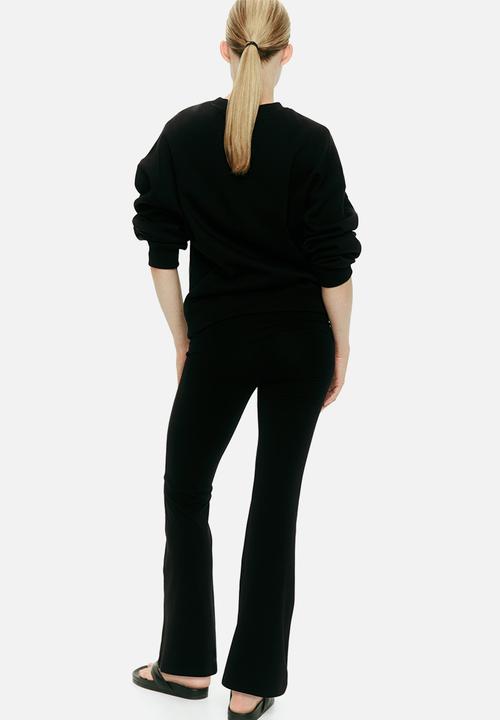 H&M - Mama before & after flared trousers - black
