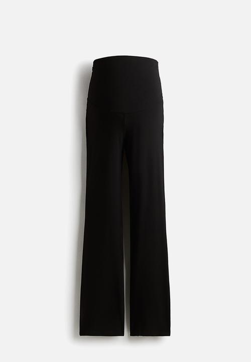 H&M - Mama before & after flared trousers - black