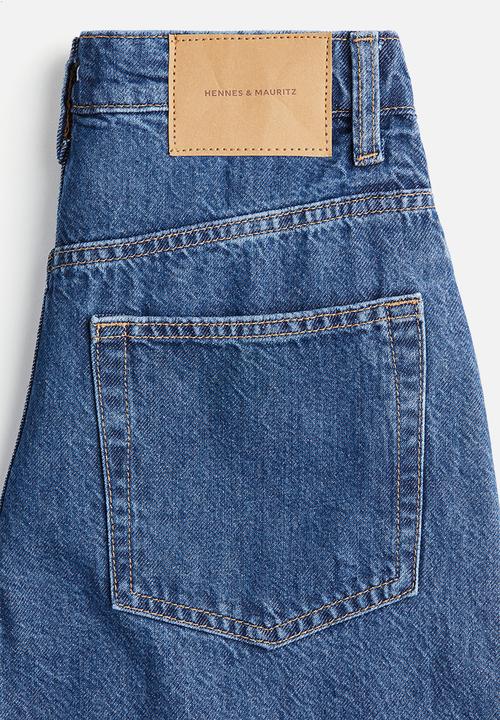 H&M - Baggy high jeans - denim blue