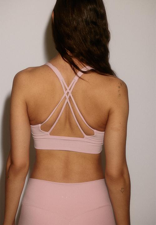 H&M - Medium support sports bra with softmove™ - mid blush pink