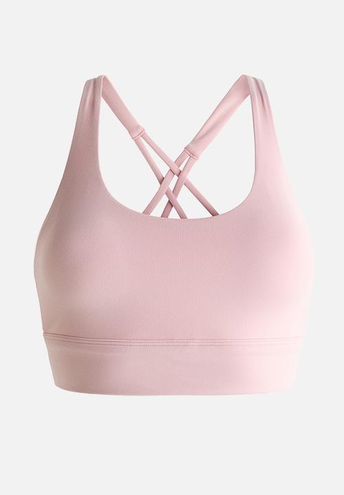 H&M - Medium support sports bra with softmove™ - mid blush pink
