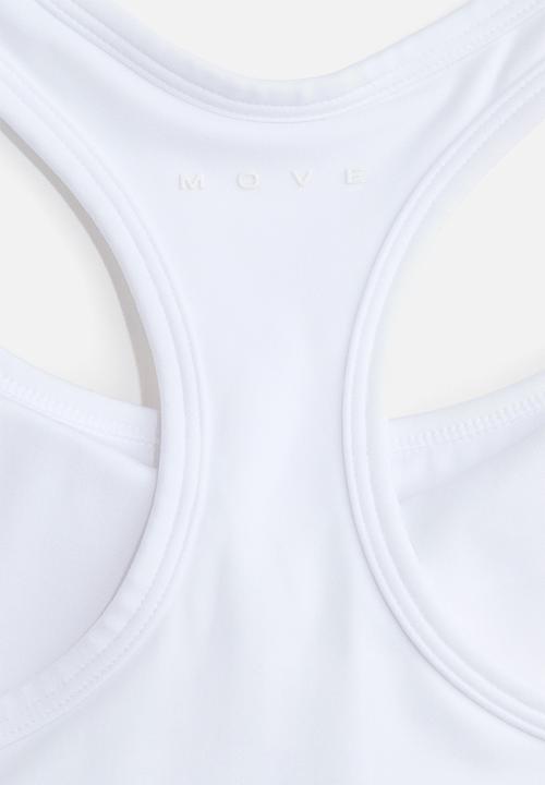 H&M - Medium support sports bra with softmove™ - white