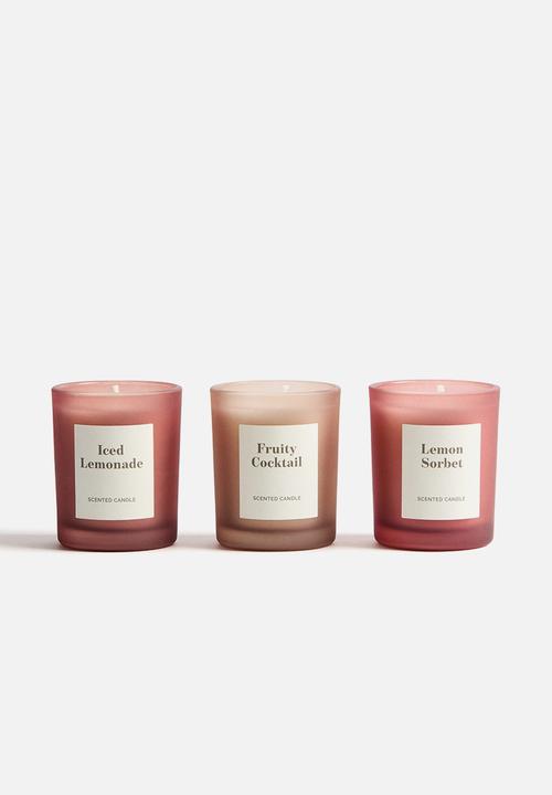 H&M - Gift-boxed 3-pack scented candles - citrus collection