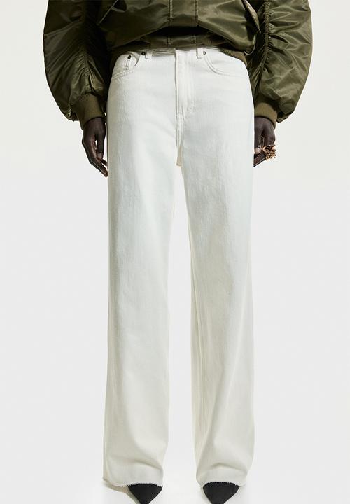 H&M - Wide high jeans - white