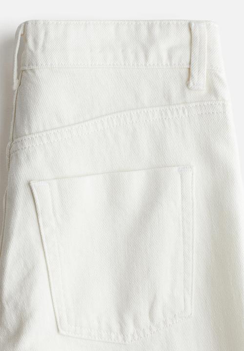 H&M - Wide high jeans - white
