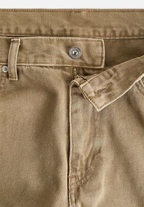 H&M - Baggy barrel regular waist jeans - khaki green