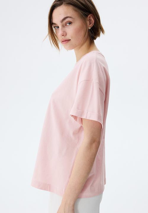 H&M - Loose-fit cotton t-shirt - pale pink