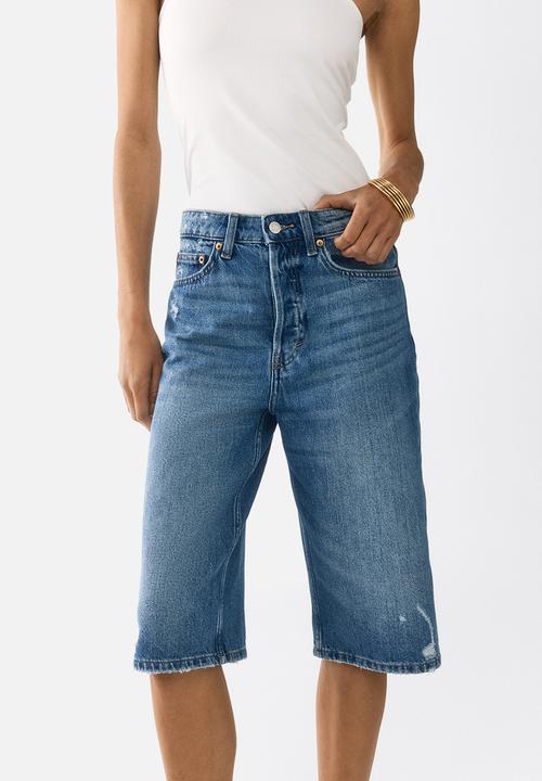 H&M - Denim bermuda shorts - light denim blue