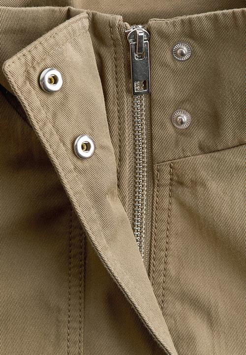 H&M - Oversized utility jacket - dusty khaki green