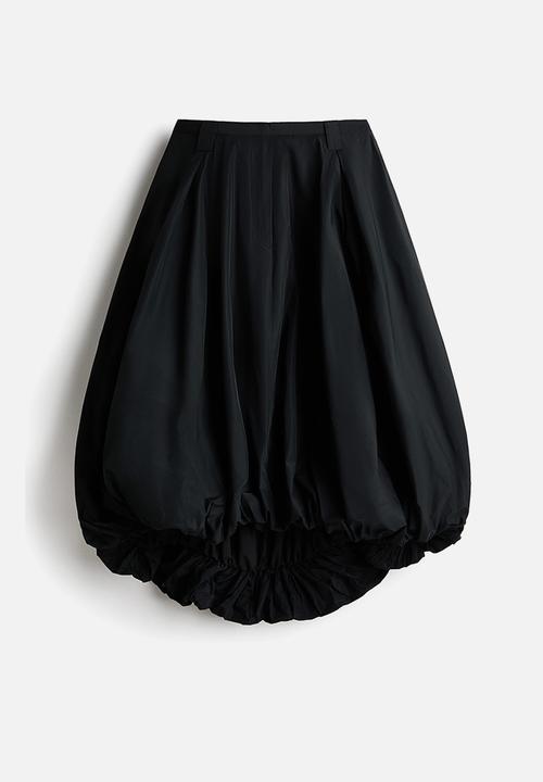 H&M - Balloon midi skirt - black