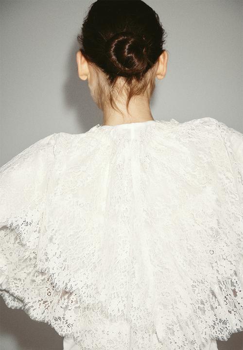 H&M - Lace top - white