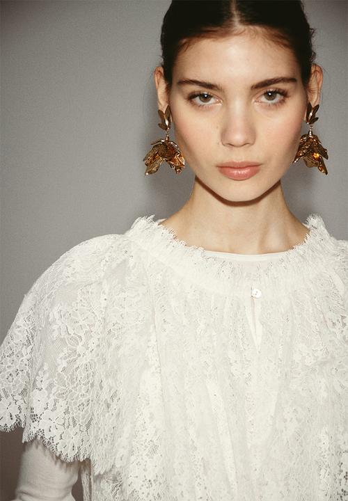 H&M - Lace top - white