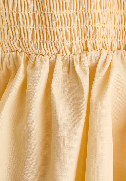 H&M - Peplum strappy top - light yellow