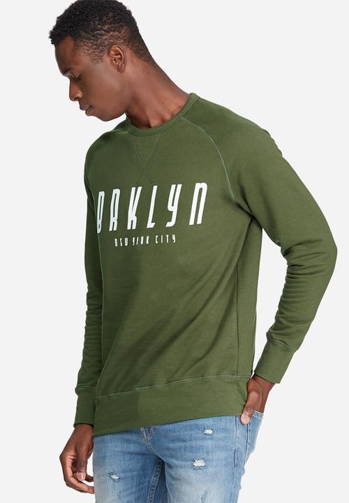 basicthread - Graphic pullover crew sweat