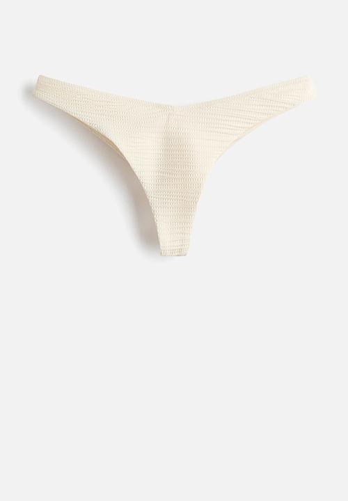 H&M - Thong bikini bottoms - cream