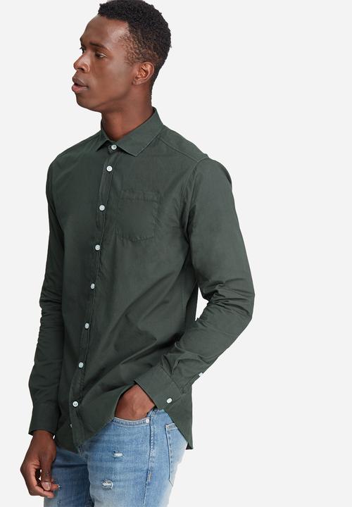 basicthread - Slim fit Poplin shirt