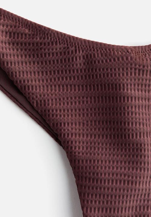 H&M - Thong bikini bottoms - dark brown