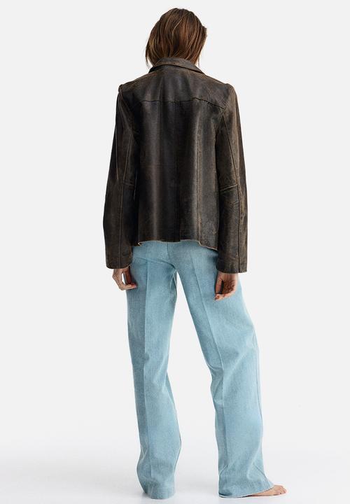H&M - Straight high jeans - light denim blue