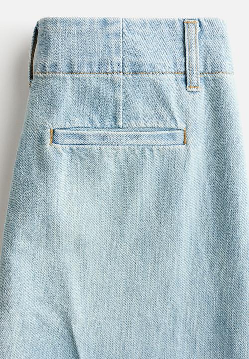 H&M - Straight high jeans - light denim blue