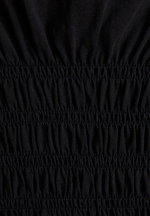 H&M - Smocked t-shirt - black