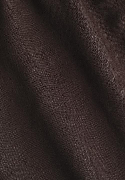H&M - Drawstring-detail linen-blend shorts - dark brown