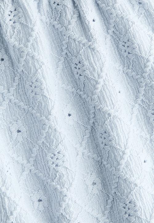 H&M - Pointelle jersey blouse - light blue