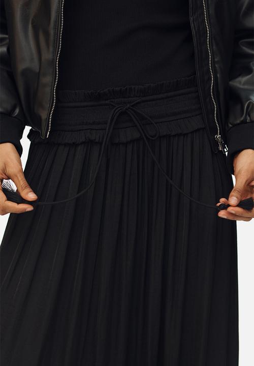 H&M - Tasseled maxi skirt - black