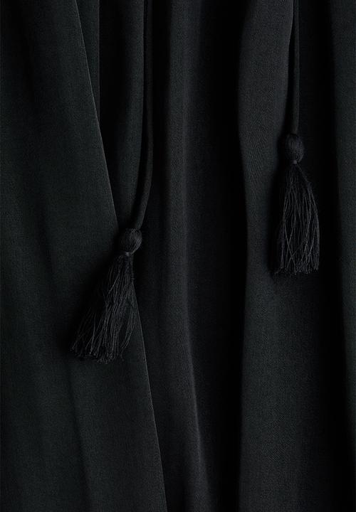 H&M - Tasseled maxi skirt - black