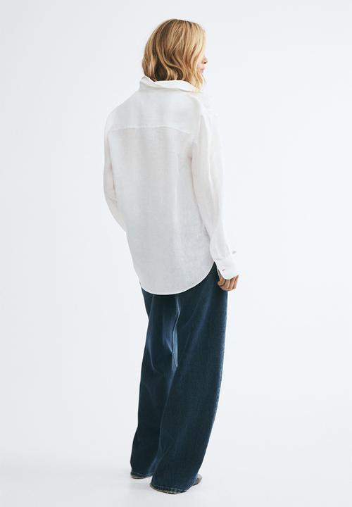 H&M - Linen shirt - white