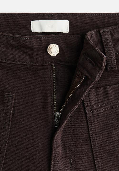 H&M - Wide high jeans - dark brown