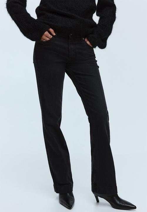 H&M - Bootcut regular jeans - black