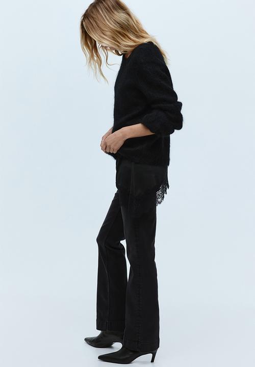 H&M - Bootcut regular jeans - black