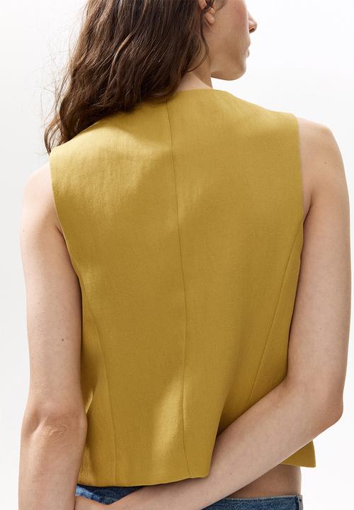 H&M - Waistcoat - yellow