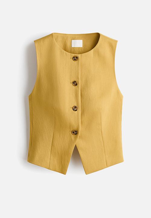 H&M - Waistcoat - yellow
