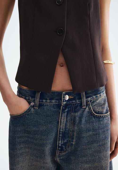 H&M - Waistcoat - dark brown