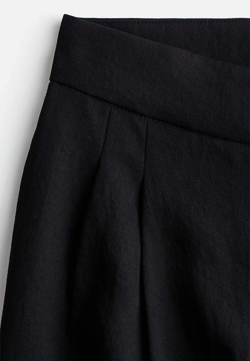 H&M - Balloon-leg twill trousers - black