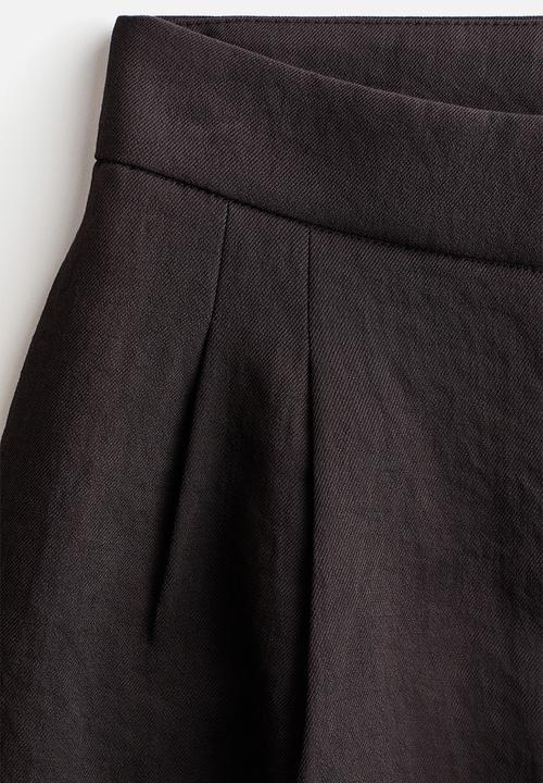H&M - Balloon-leg twill trousers - dark brown