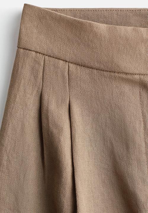 H&M - Balloon-leg twill trousers - dark beige