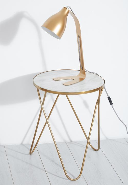 Sixth Floor - Marble copper side table
