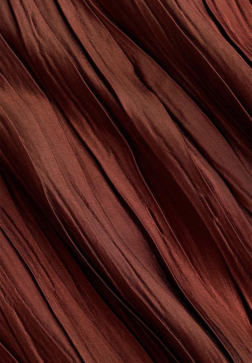 H&M - Crinkled trousers - dark red