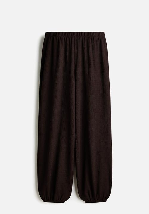 H&M - Balloon trousers - dark brown